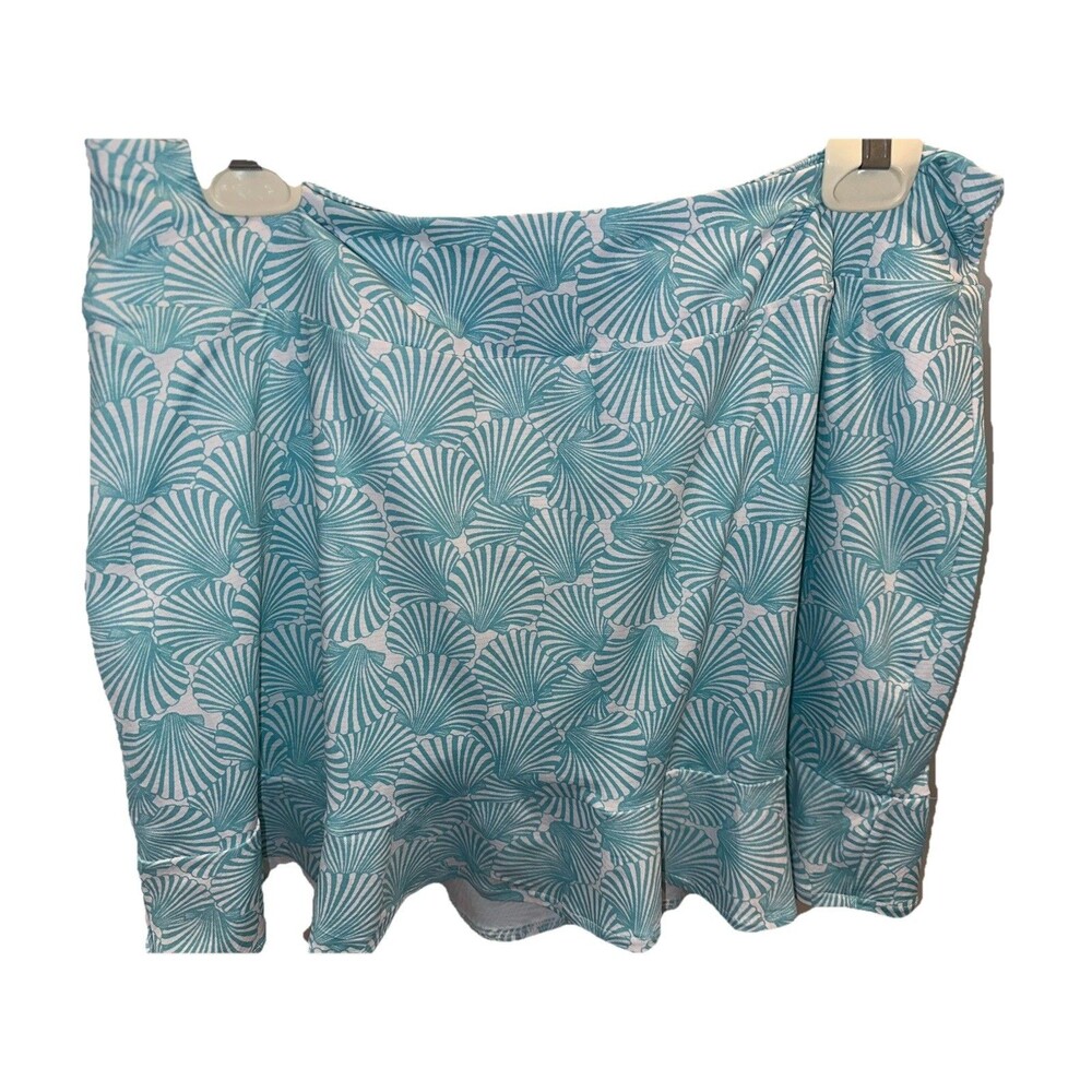 Gottex Women's Lifestyle Athletic Golf Tennis Pickleball Skort Size XL SEASHELLS